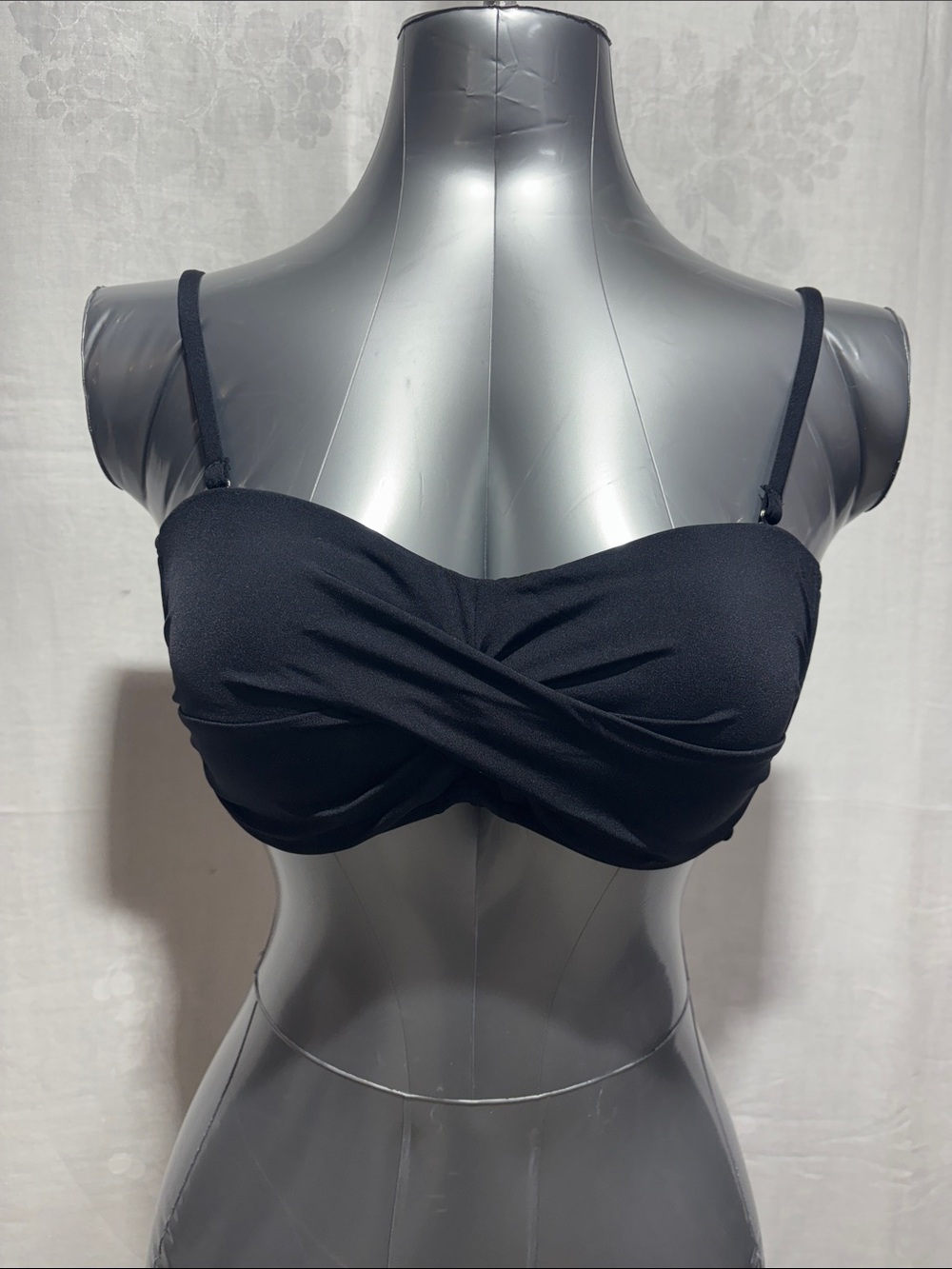 Black Twist Front Bikini Top - Women Swim Bikini 102